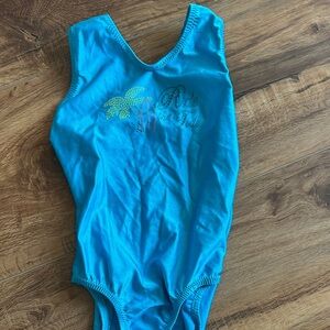Palm tree kids medium leotard